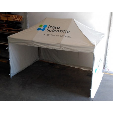 Carpa personalizada de 3x6 m.