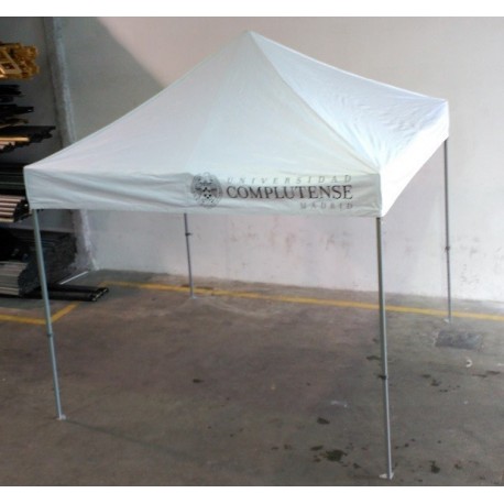 Carpa personalizada de 3x3 m. con logotipo a 1 color