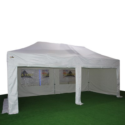 carpa plegable 3x6 m blanca cerrada